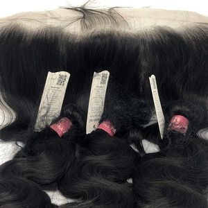 Body Wave. 18 Inch Frontal. 20/22/24 Bundles